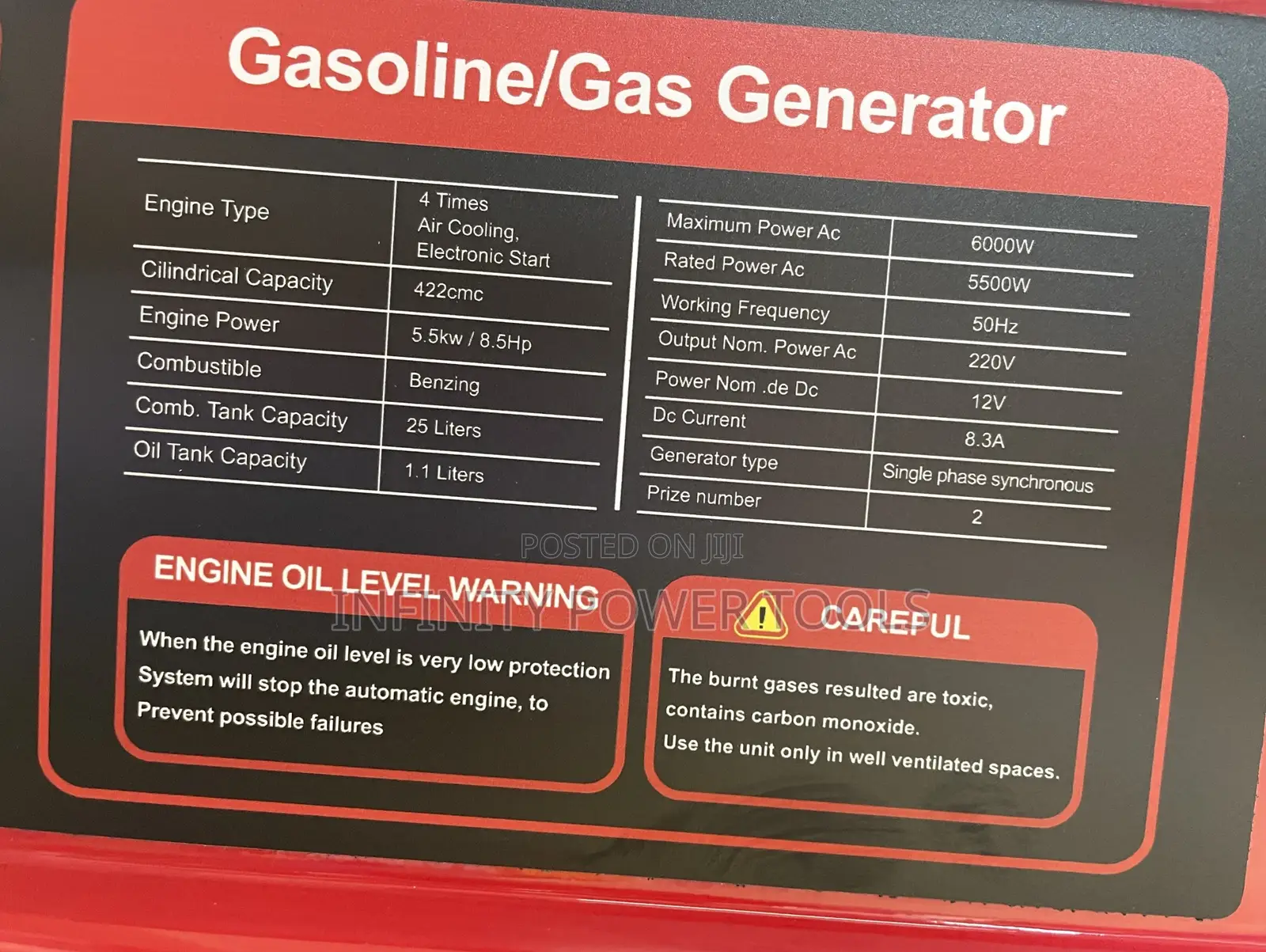 Gasoline Generator(Pt-6000gc)