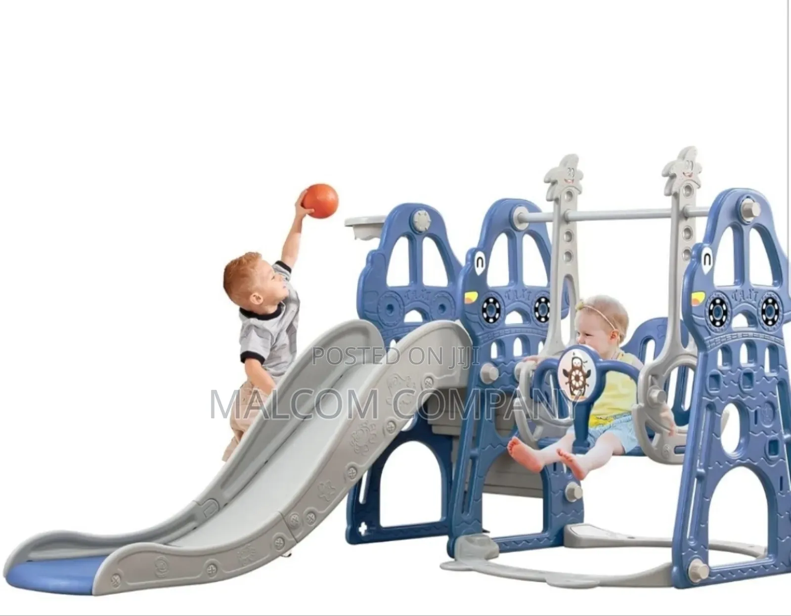 Kid's Swing Slide Climber Basketball Toddler.