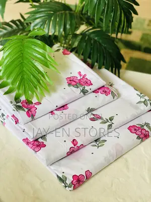 Heavy Cotton Pink Floral Bedsheets