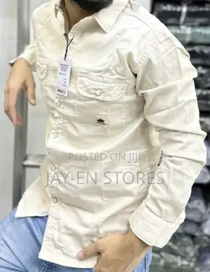 Cream Buttoned Shirt Available