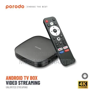Porodo Android Tv Box, Video Streaming, 2gb Ram, 8gb Rom,-