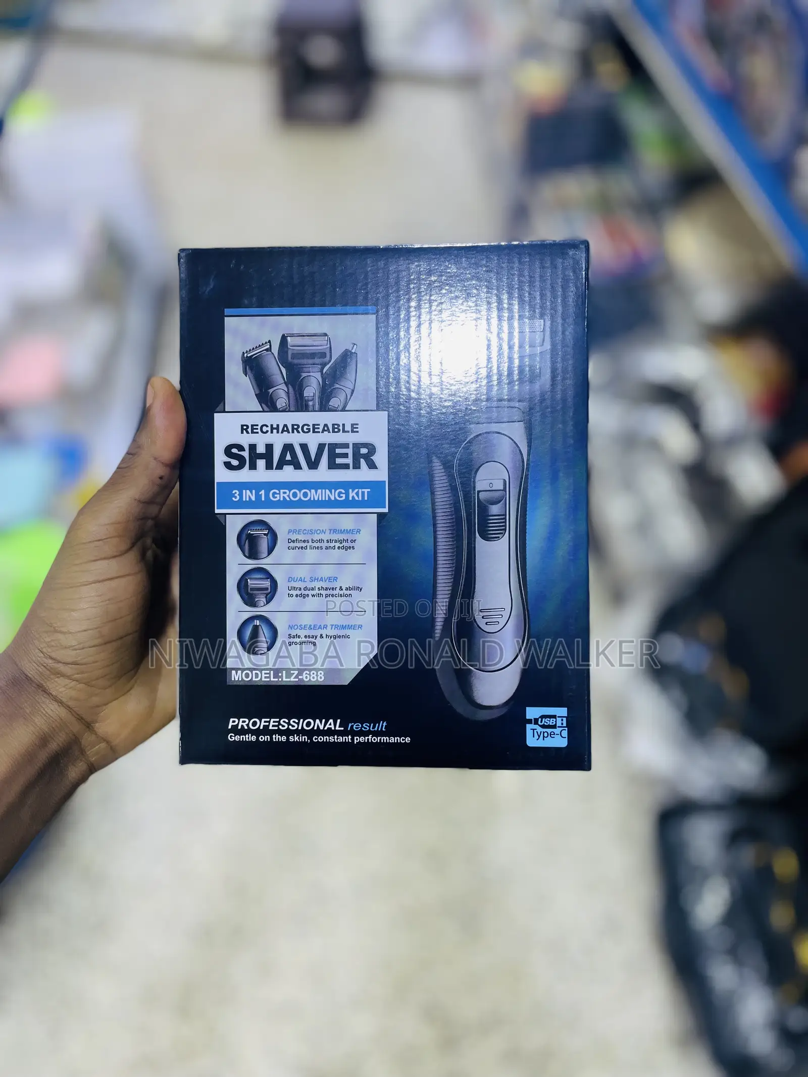 3-in-1 Rechargeable Shaver Grooming Kit