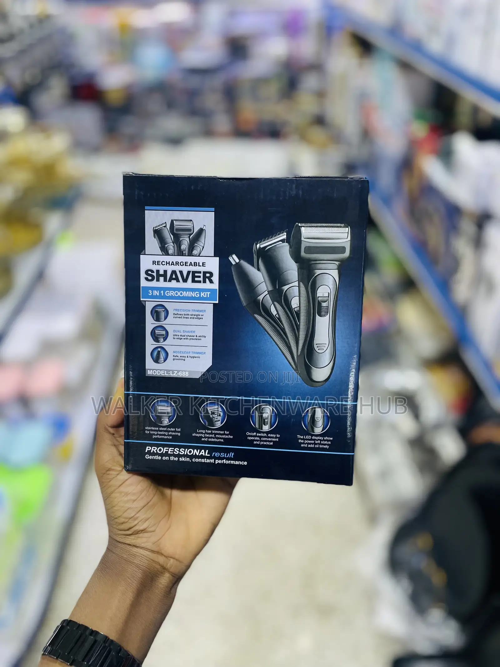 3-in-1 Rechargeable Shaver Grooming Kit