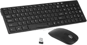 K-06 2.4g Wireless Keyboard Mouse Combo - Black, Plug