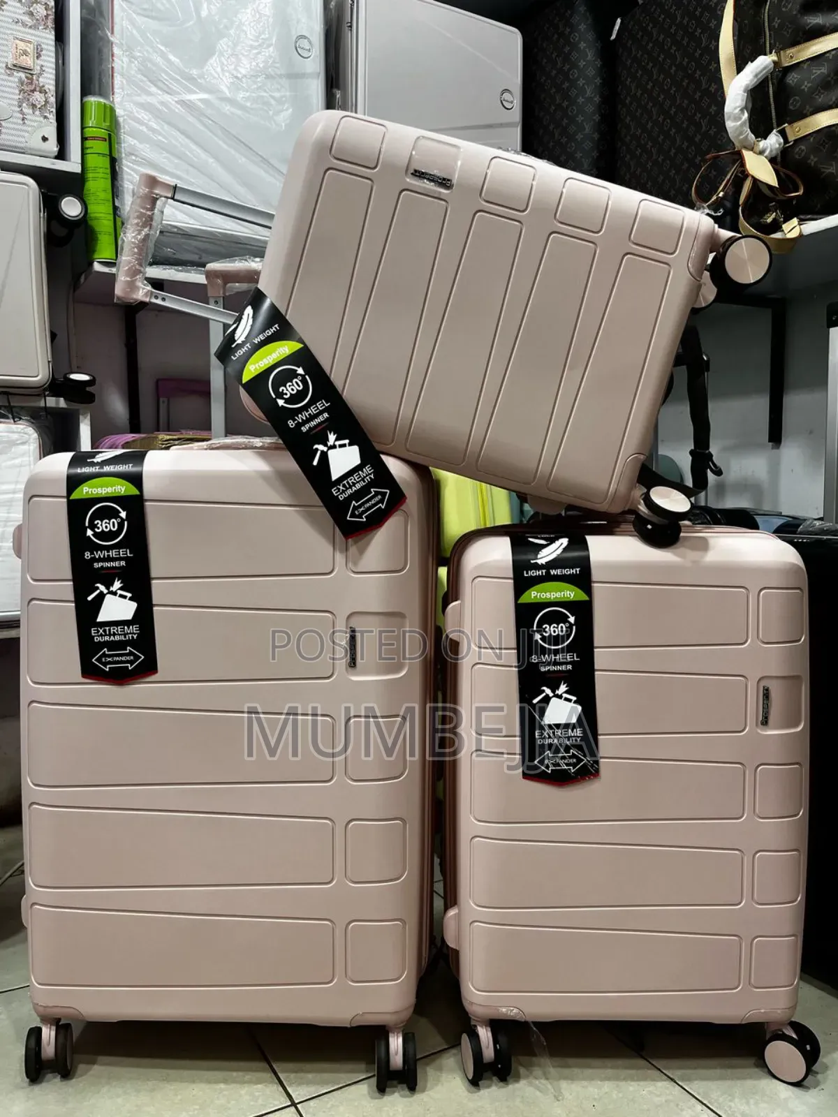 4 Pieces New Simple Designed Large Capacity Suitcases.