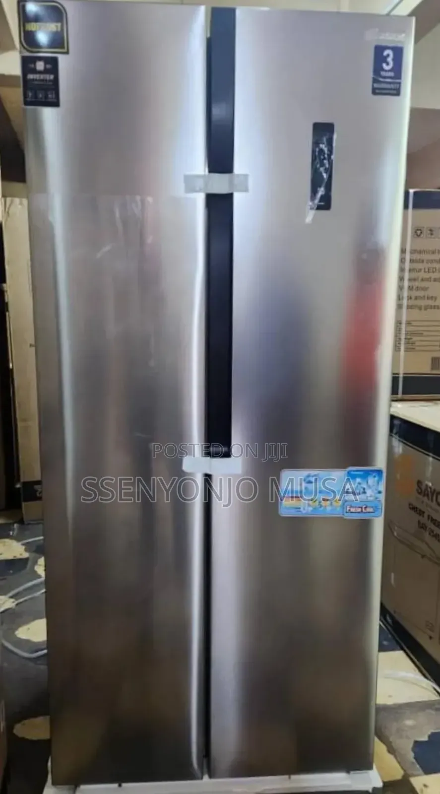 Sayona 518l Double Door Side by Side Refrigerator-Frost Free