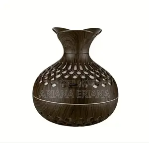 Photo - Wooden Flower Shape Led Pot Humidifier