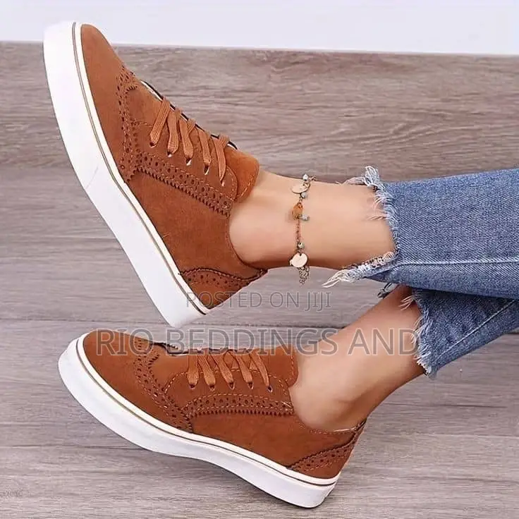 Ladies Sneakers Suede Shoes