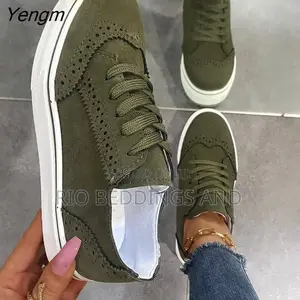 Ladies Sneakers Suede Shoes
