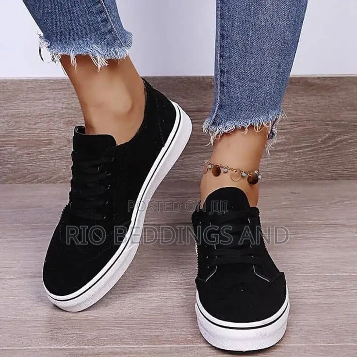 Ladies Sneakers Suede Shoes