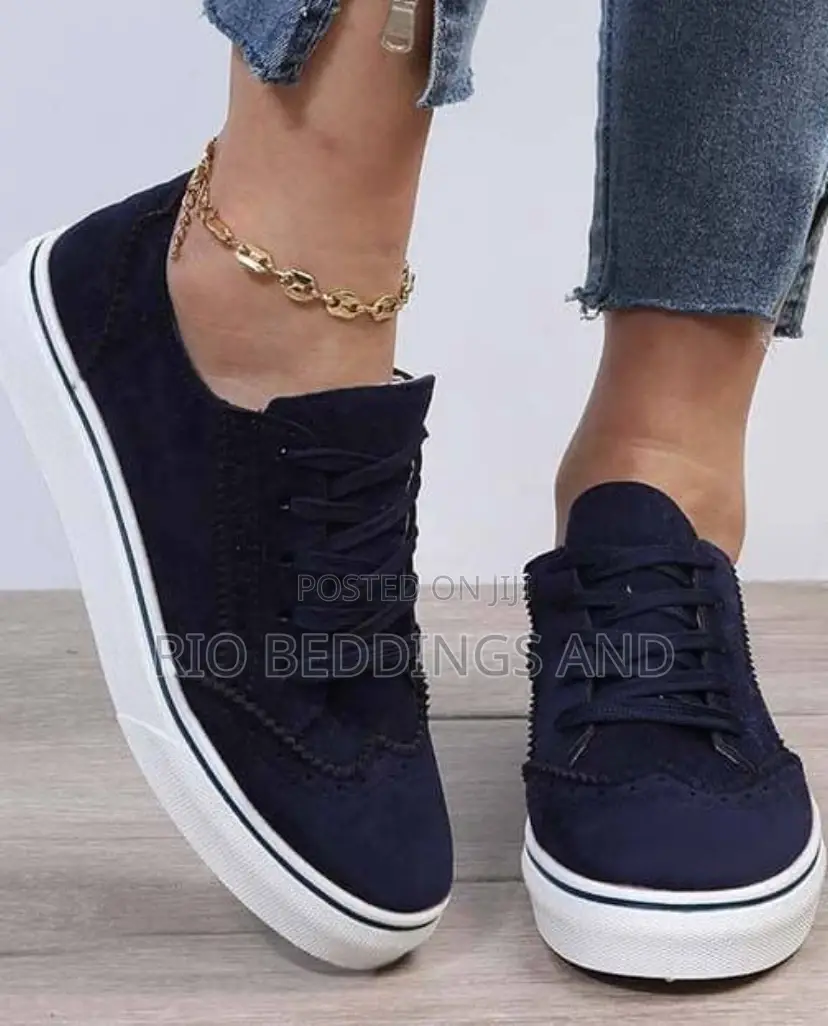 Ladies Sneakers Suede Shoes