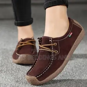 Ladies Moccasin Suede Shoes / New Fashion