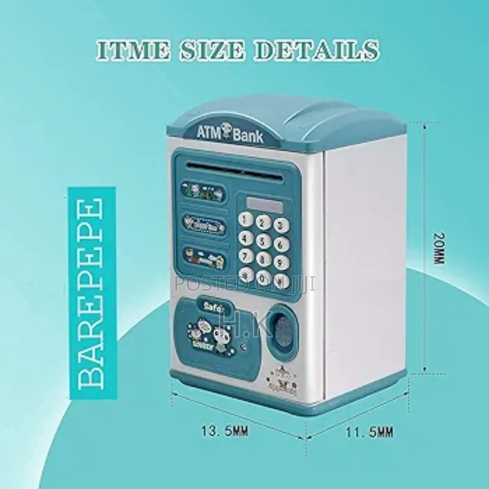Lovely Safe Saving Box Fingerprint Piggy Bank