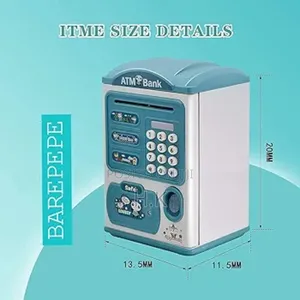Lovely Safe Saving Box Fingerprint Piggy Bank