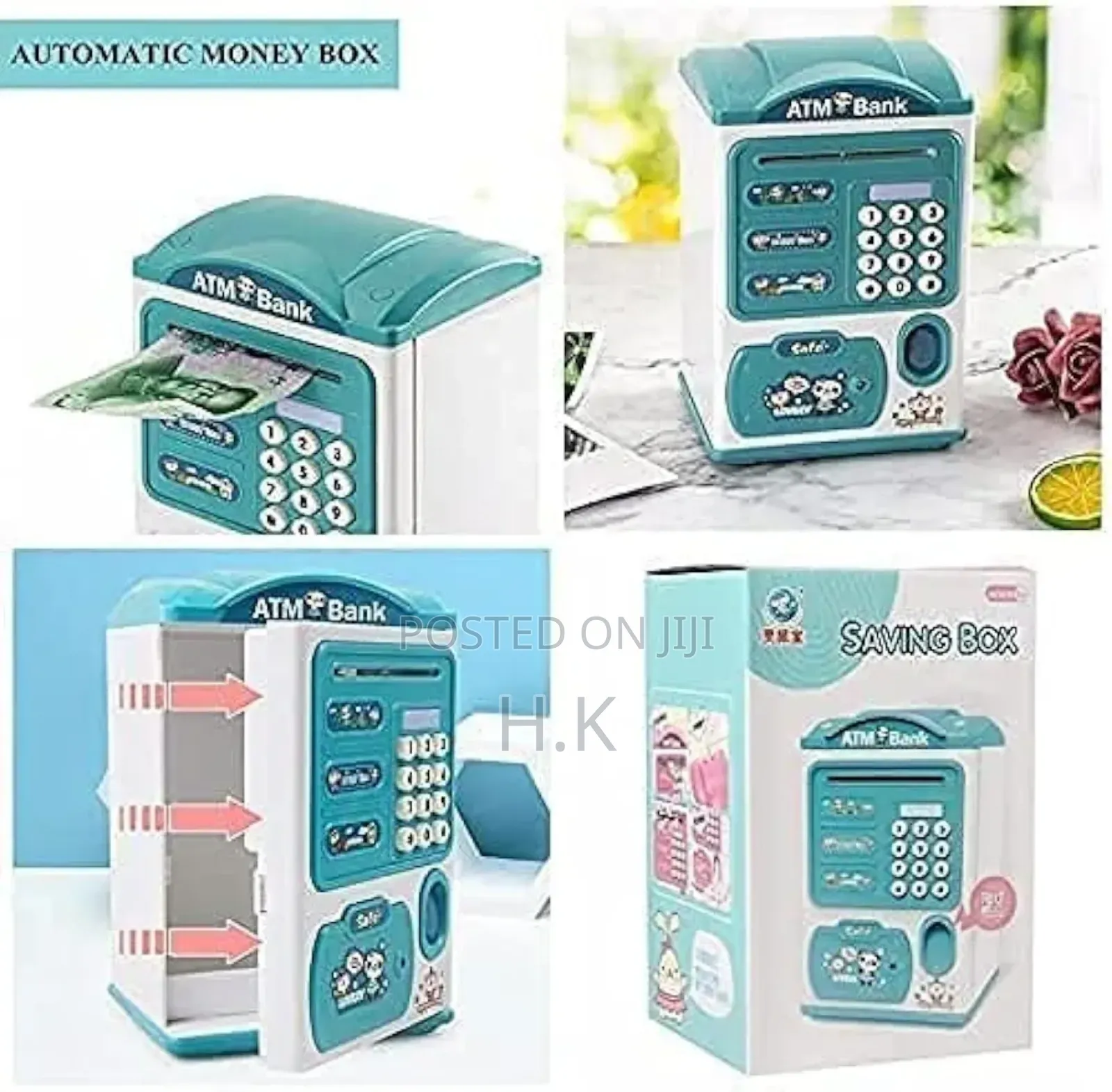 Lovely Safe Saving Box Fingerprint Piggy Bank