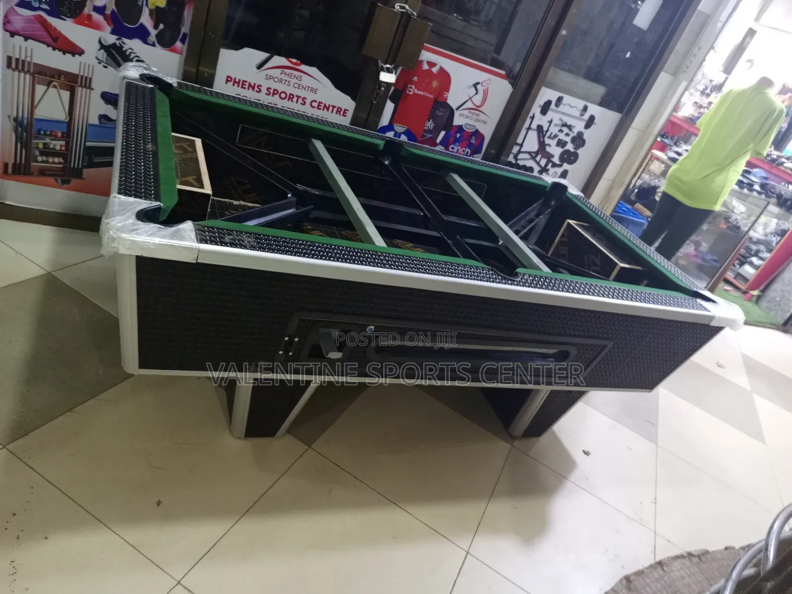 Black Colour Pool Table Full Set With Slate Original