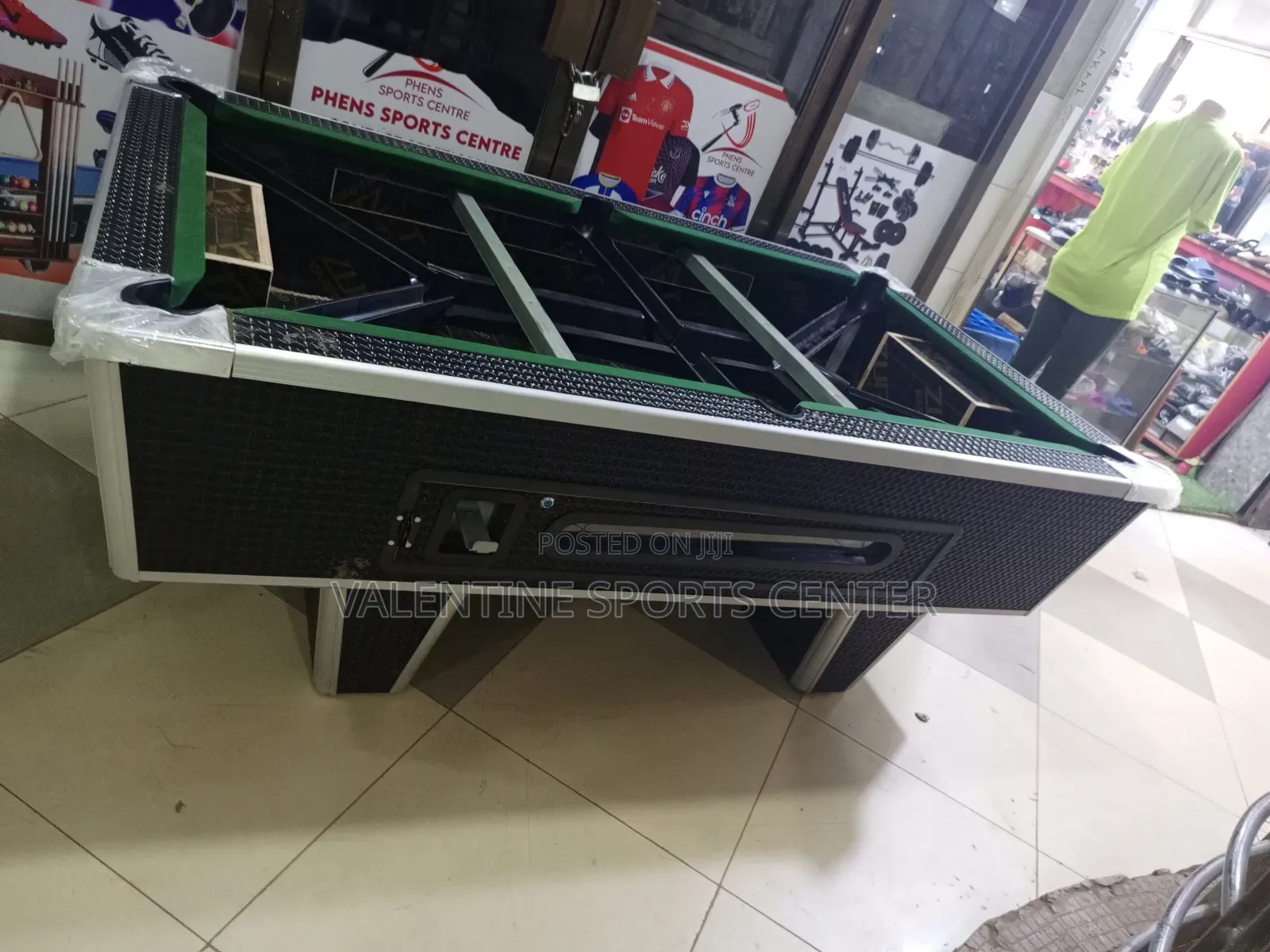Black Colour Pool Table Full Set With Slate Original