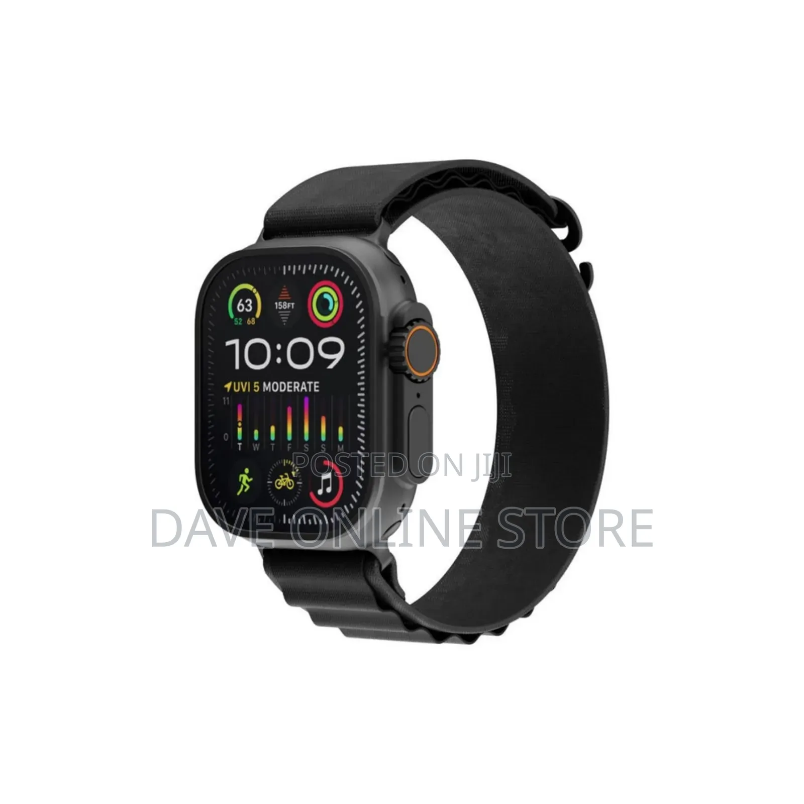 Porodo Smart Watch Amoled Ultra Lumina W/ 1*- Black Strap