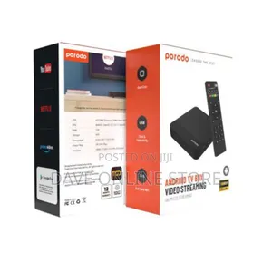 Porodo* Android Tv Box Video Streaming Unlimited Streaming