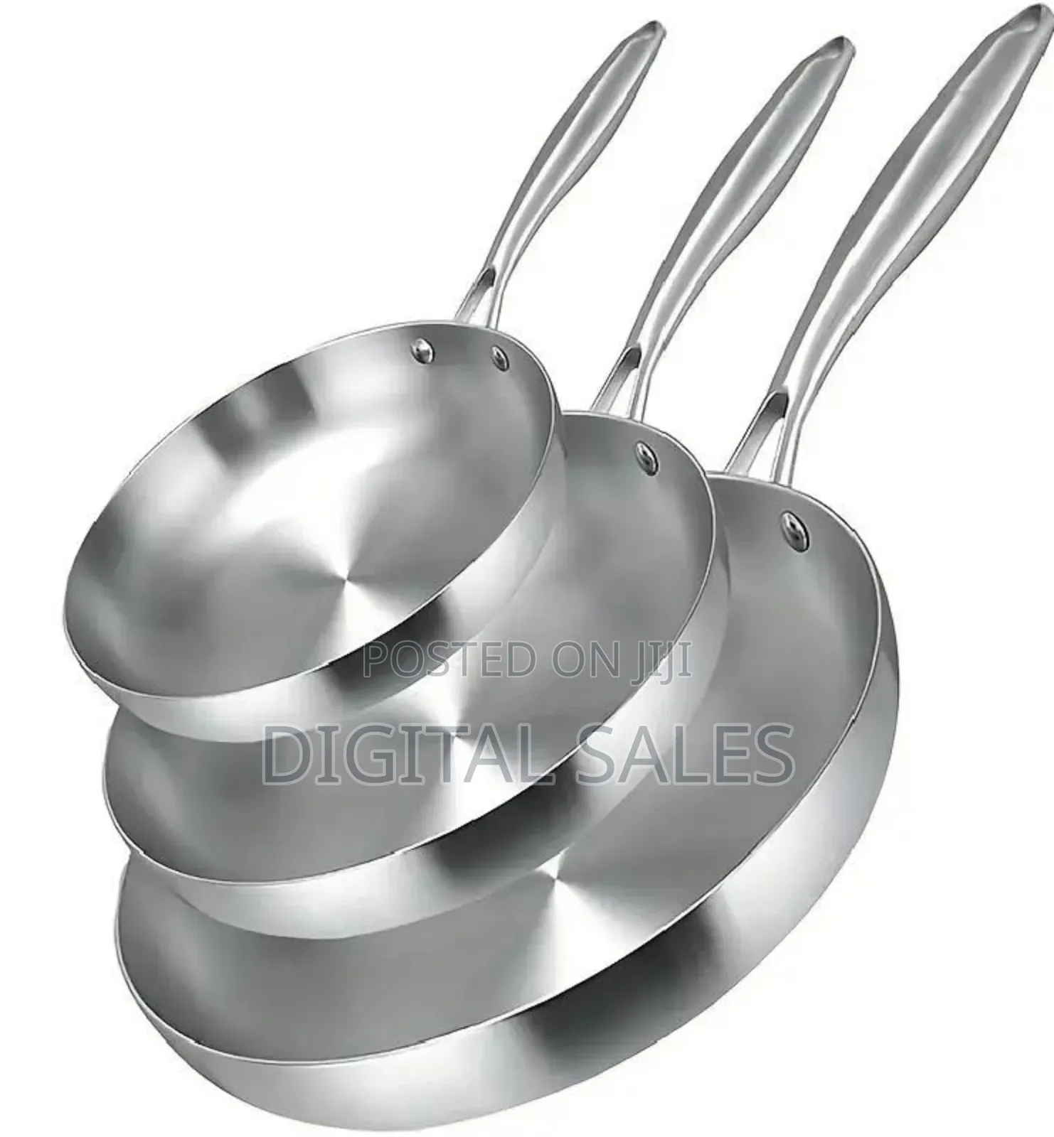 Stainless Steel Frying Pan (3pcs)