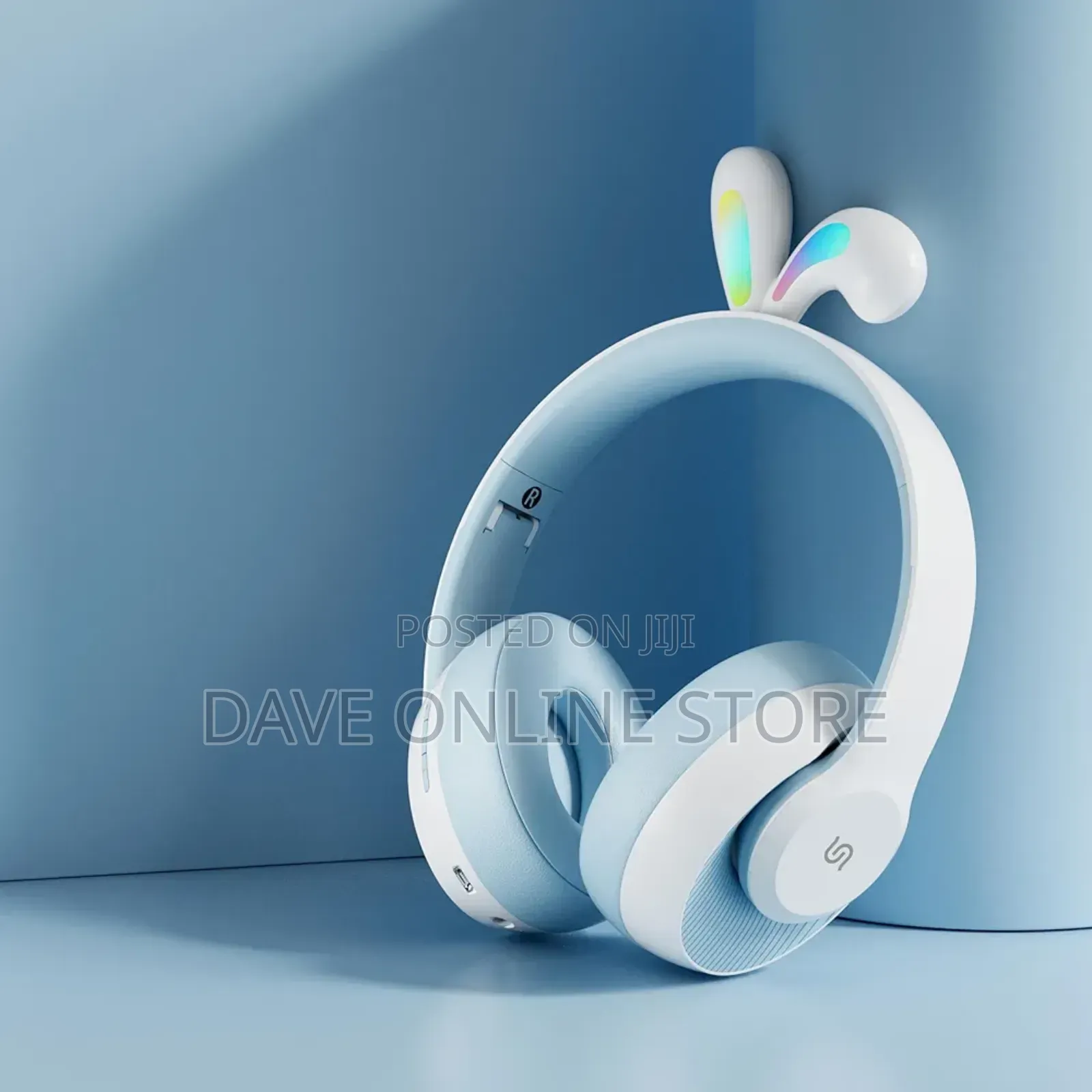 Porodo Soundtec Kids Wireless Headphone Rabbit Ears Lights
