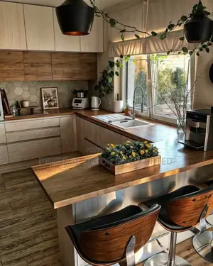 Iconic Wooden Kitchen. Fancy