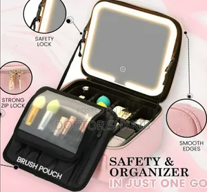 New Travel Make Up Organizer Bag With Led Light