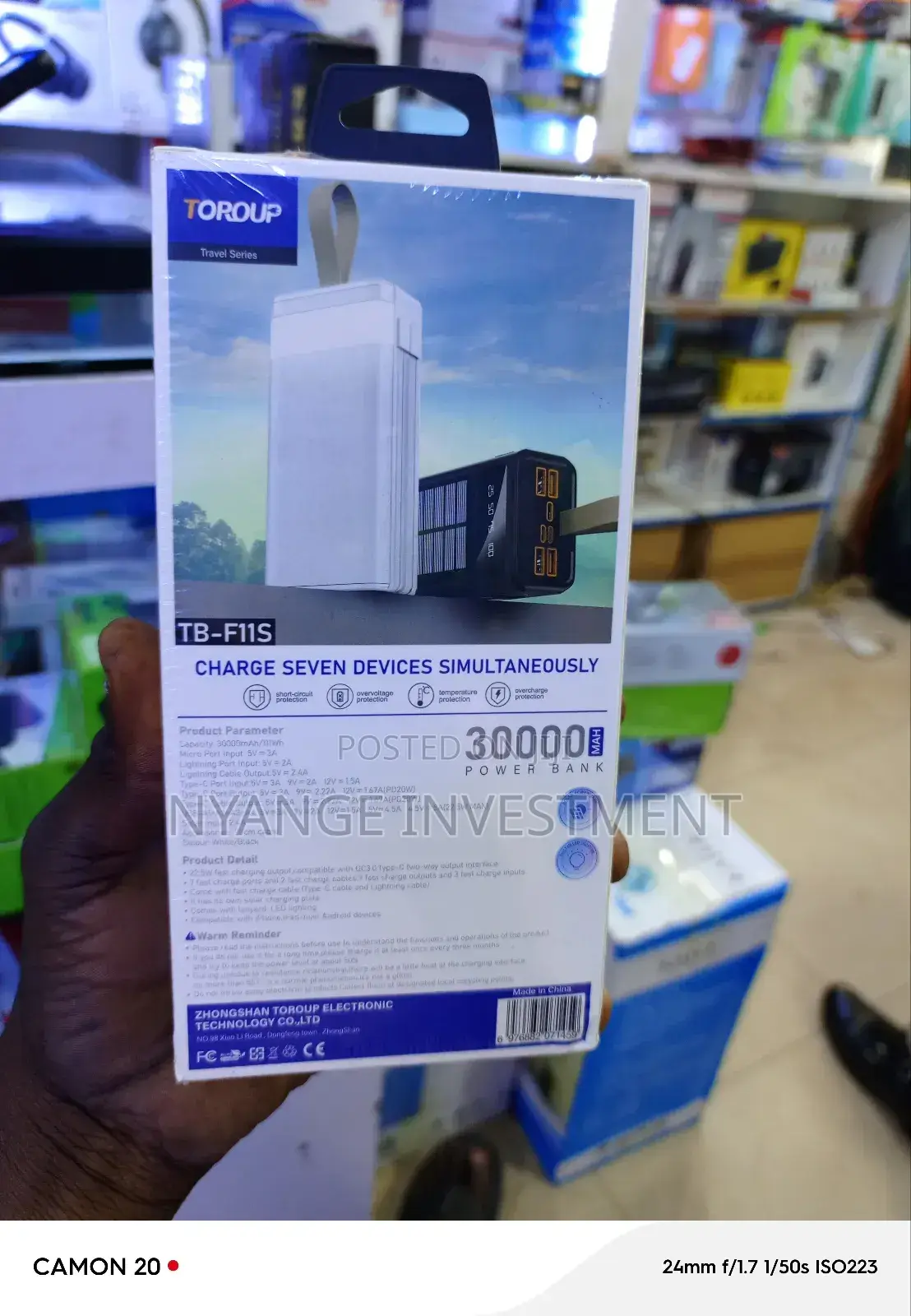 Power Bank. Solar Large Capacity Power Bank