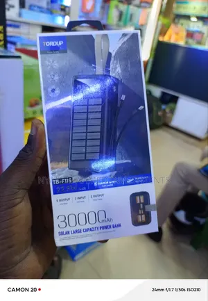 Photo - Solar Power Bank Large Capacity 30000mah