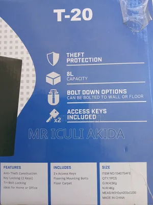 8l T20 Anti Theft Protection Office,Home,Hotel Cash Safe Box