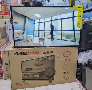 Mewe 50" Android Smart Led Tv - 1366x768 Resolution, Black