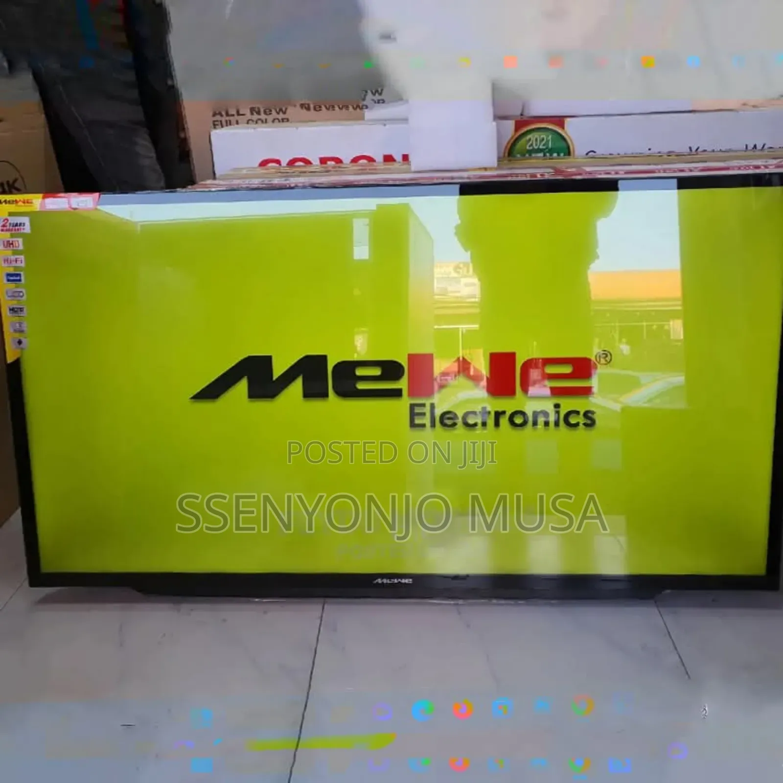 Mewe 50" Android Smart Led Tv - 1366x768 Resolution, Black
