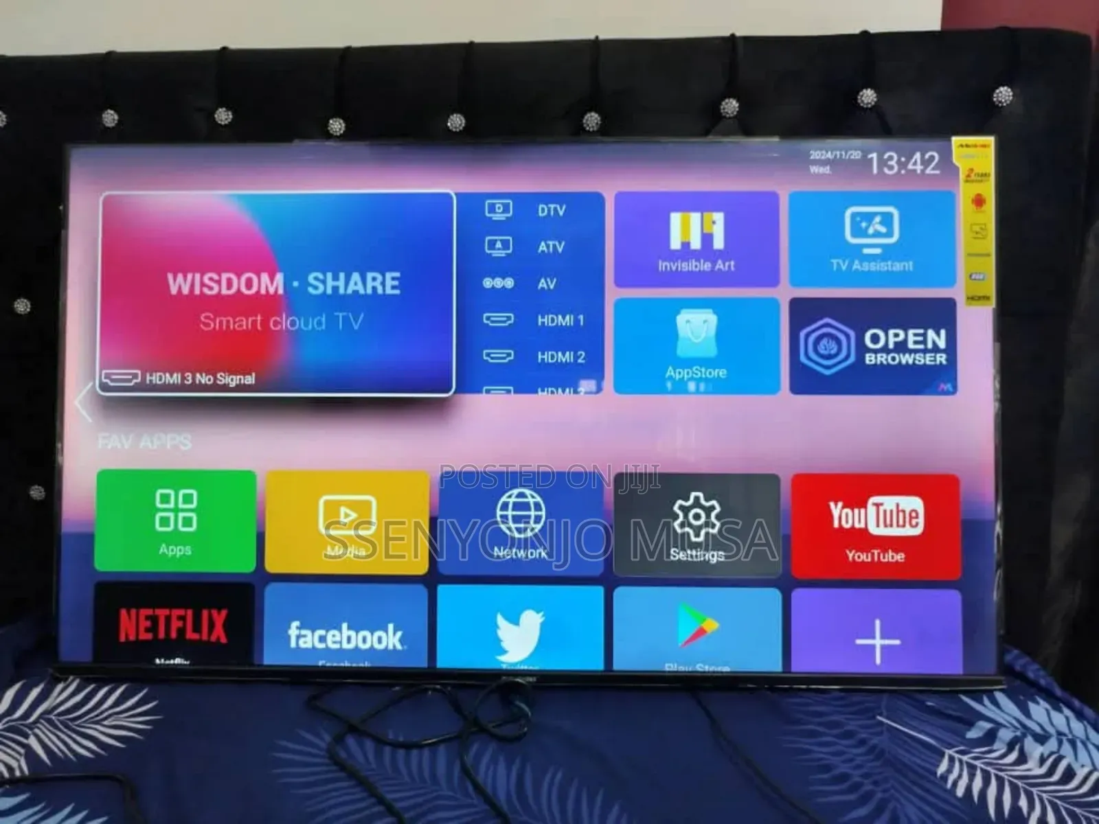 Mewe 50" Android Smart Led Tv - 1366x768 Resolution, Black