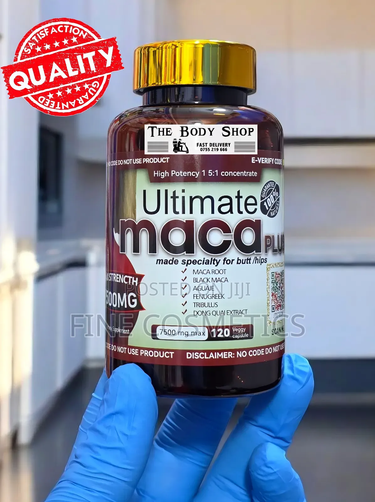 Genuine Ultimate Maca Plus |Hip + Butt Enlargement 120 Pills