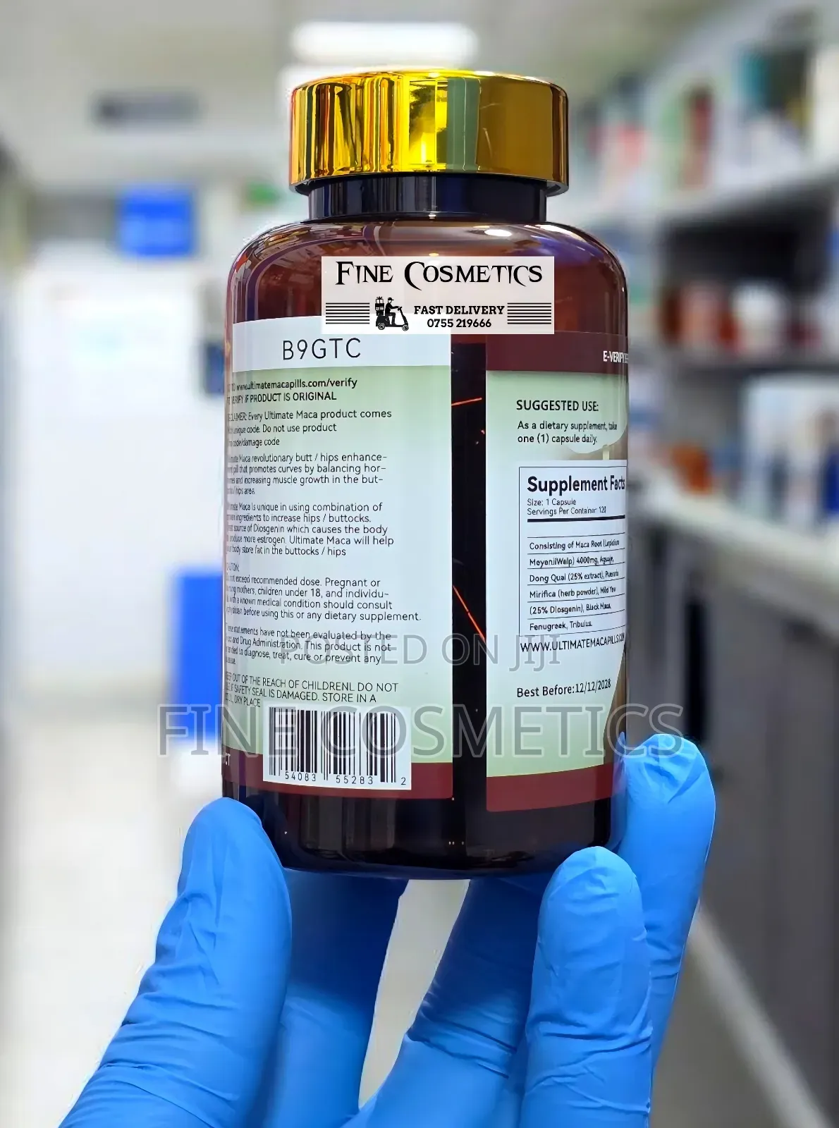 Genuine Ultimate Maca Plus |Hip + Butt Enlargement 120 Pills