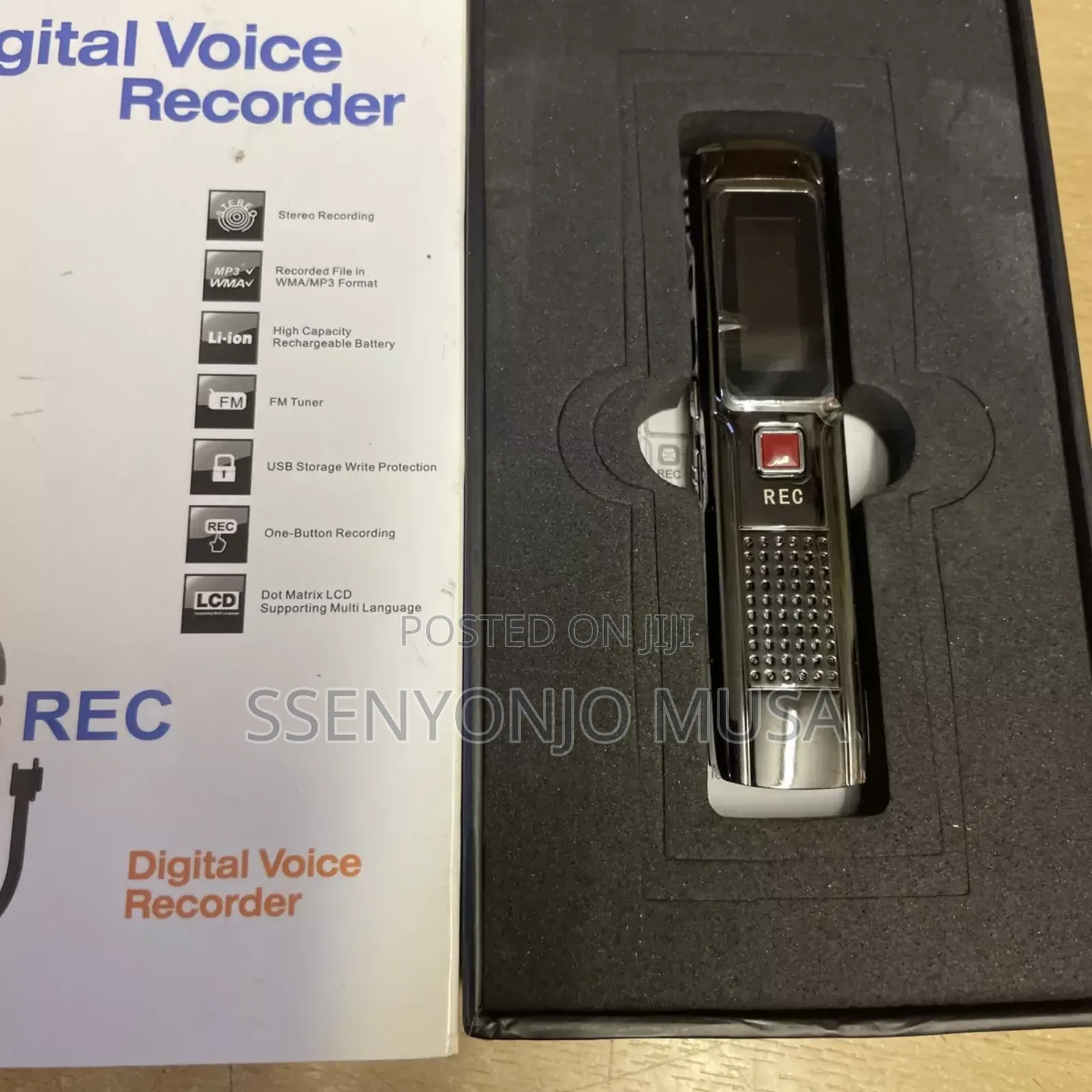 Professional 8gb Digital Voice Recorder - Voice Activated-