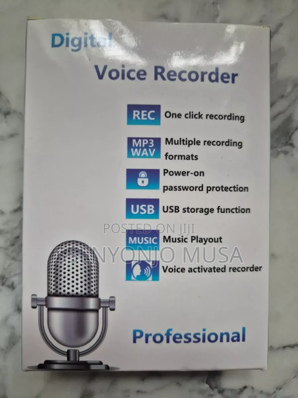 Professional 8gb Digital Voice Recorder - Voice Activated-