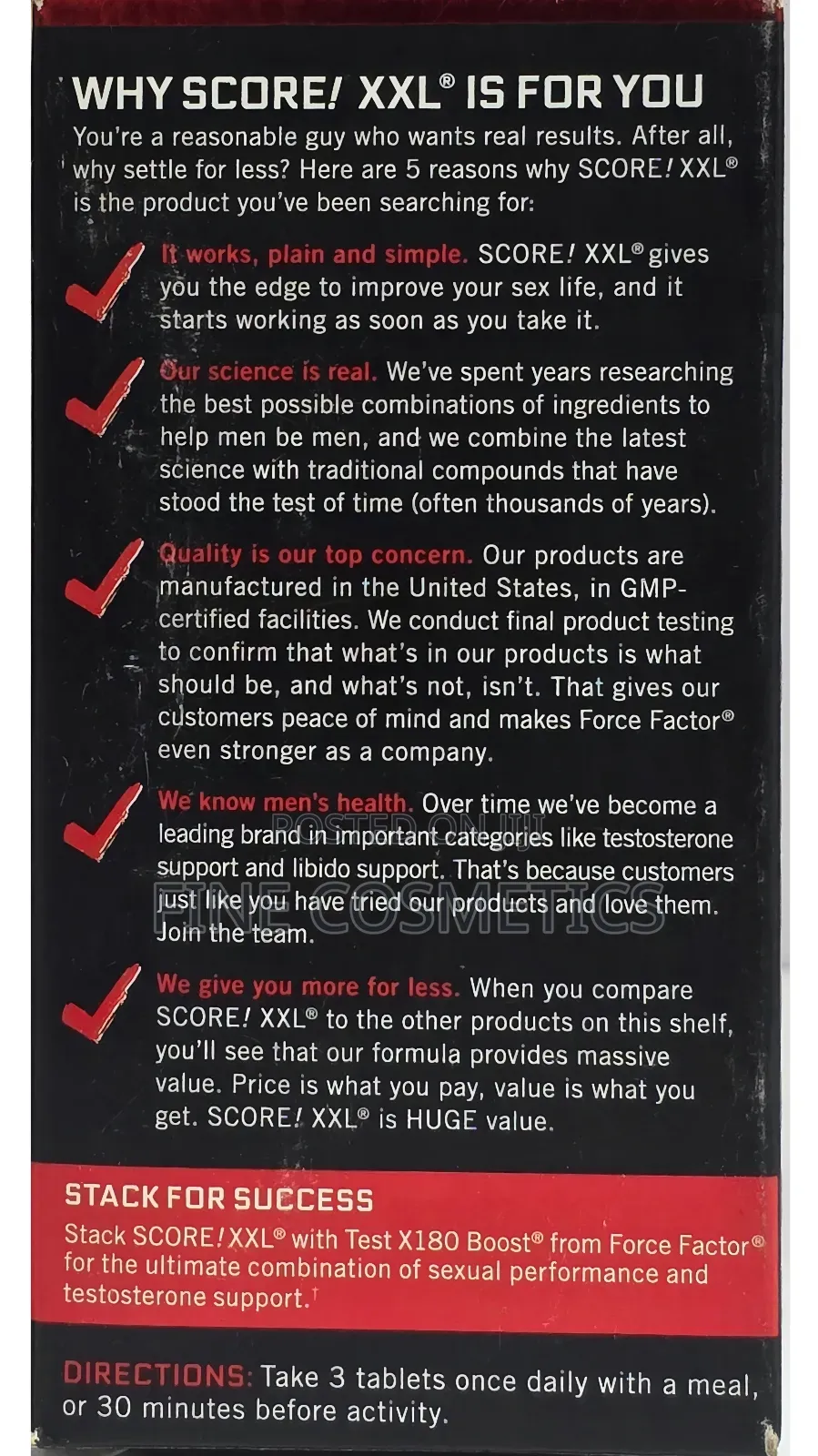 Force Factor, Score XXL Horny Goat Sex and Performance Pills