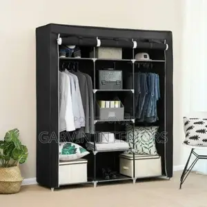 Metallic Black Wardrobe