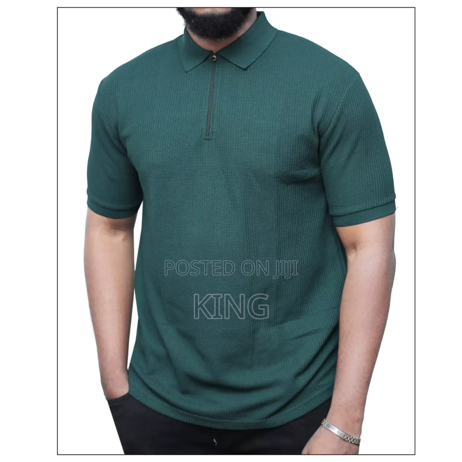 Refined Collar Neck T-Shirts