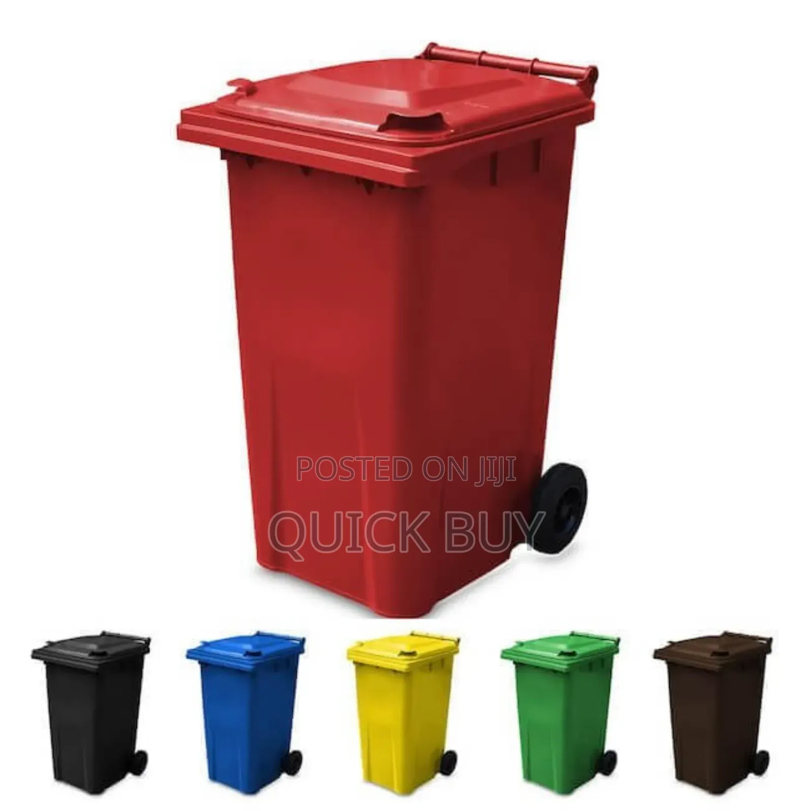 240l Plastic Outdoor Waste Bin With Wheels