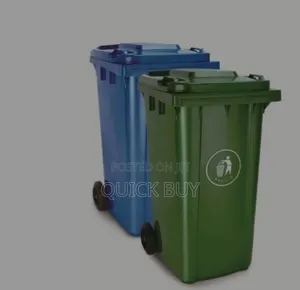 New 120l Plastic Heavy Duty Outdoor Waste Bin With Wheels