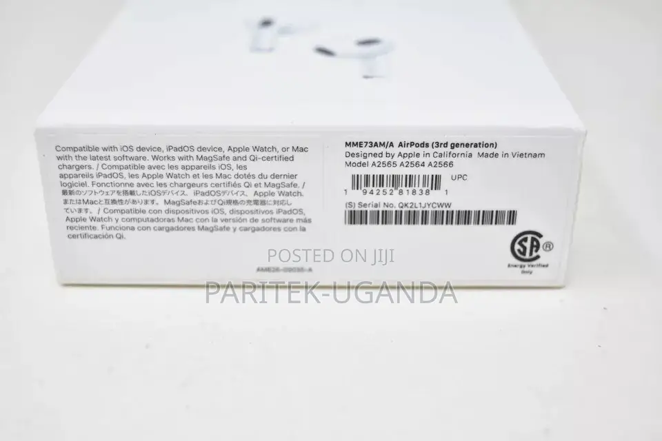 Apple Airpods (3rd Gen) Wireless Earbuds Charging Case