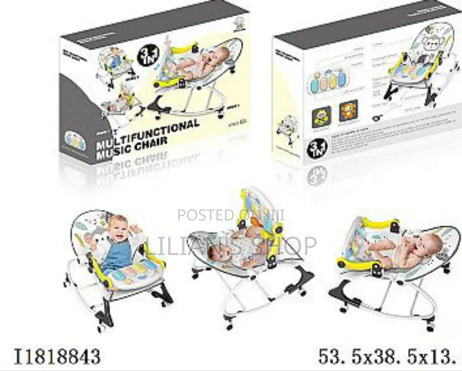 3in1 Multifunction Baby Piano Music Chair