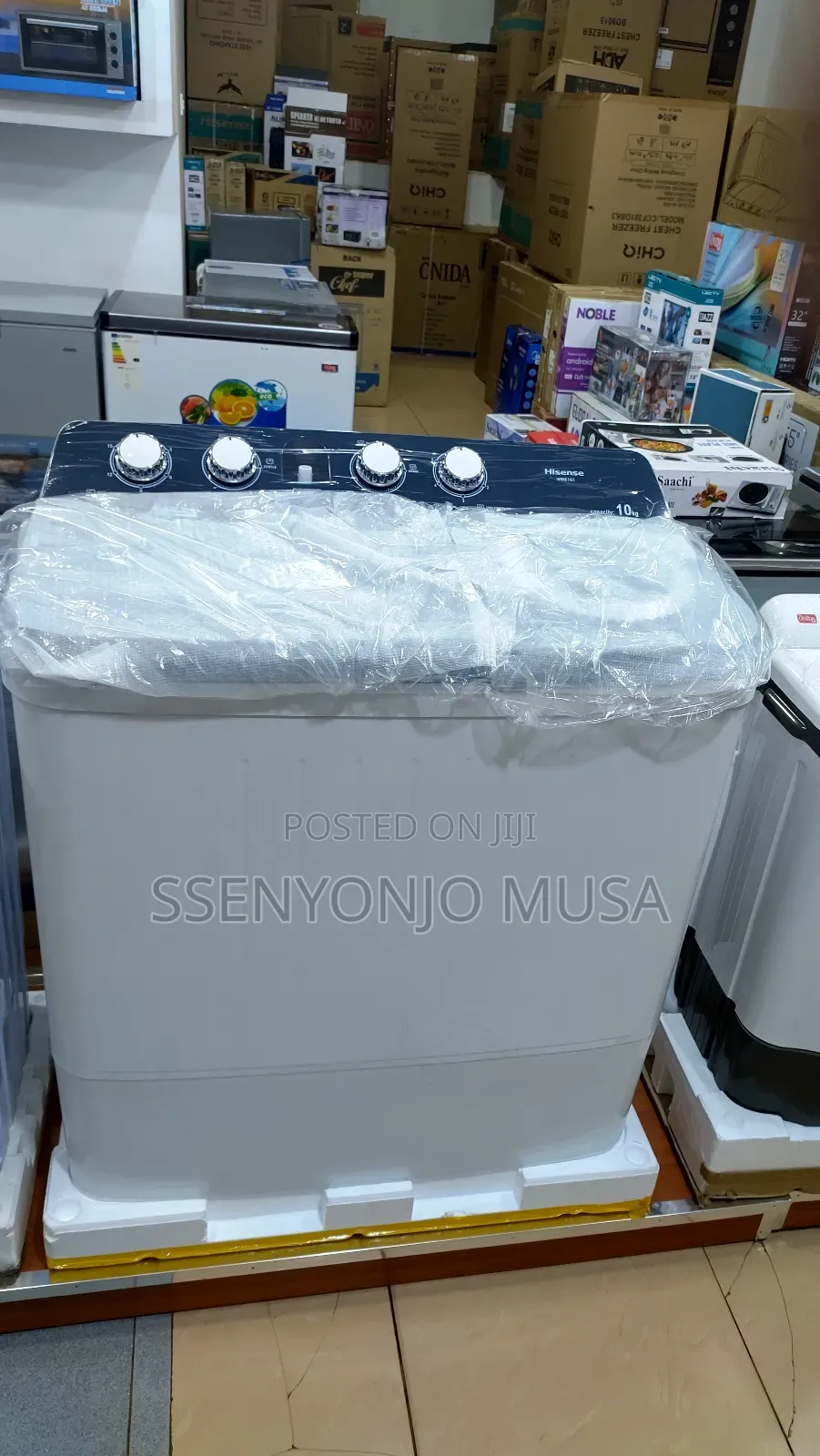 Hisense Wsbe101 10kg Twin Tub Washing Machine - Efficient