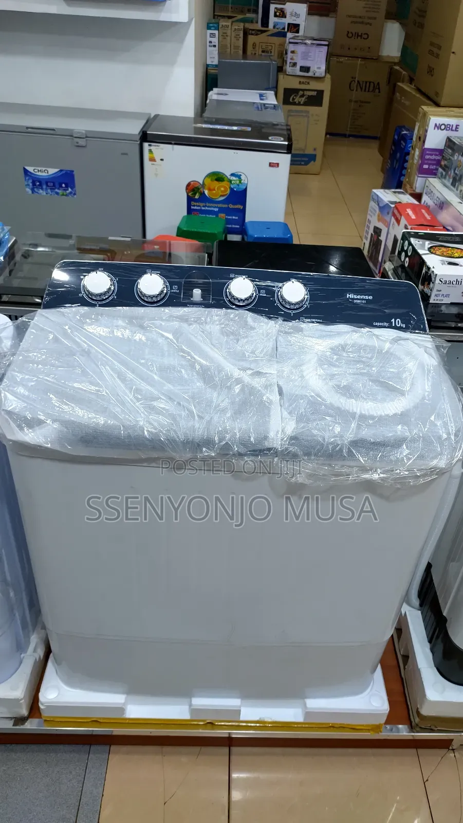 Hisense Wsbe101 10kg Twin Tub Washing Machine - Efficient