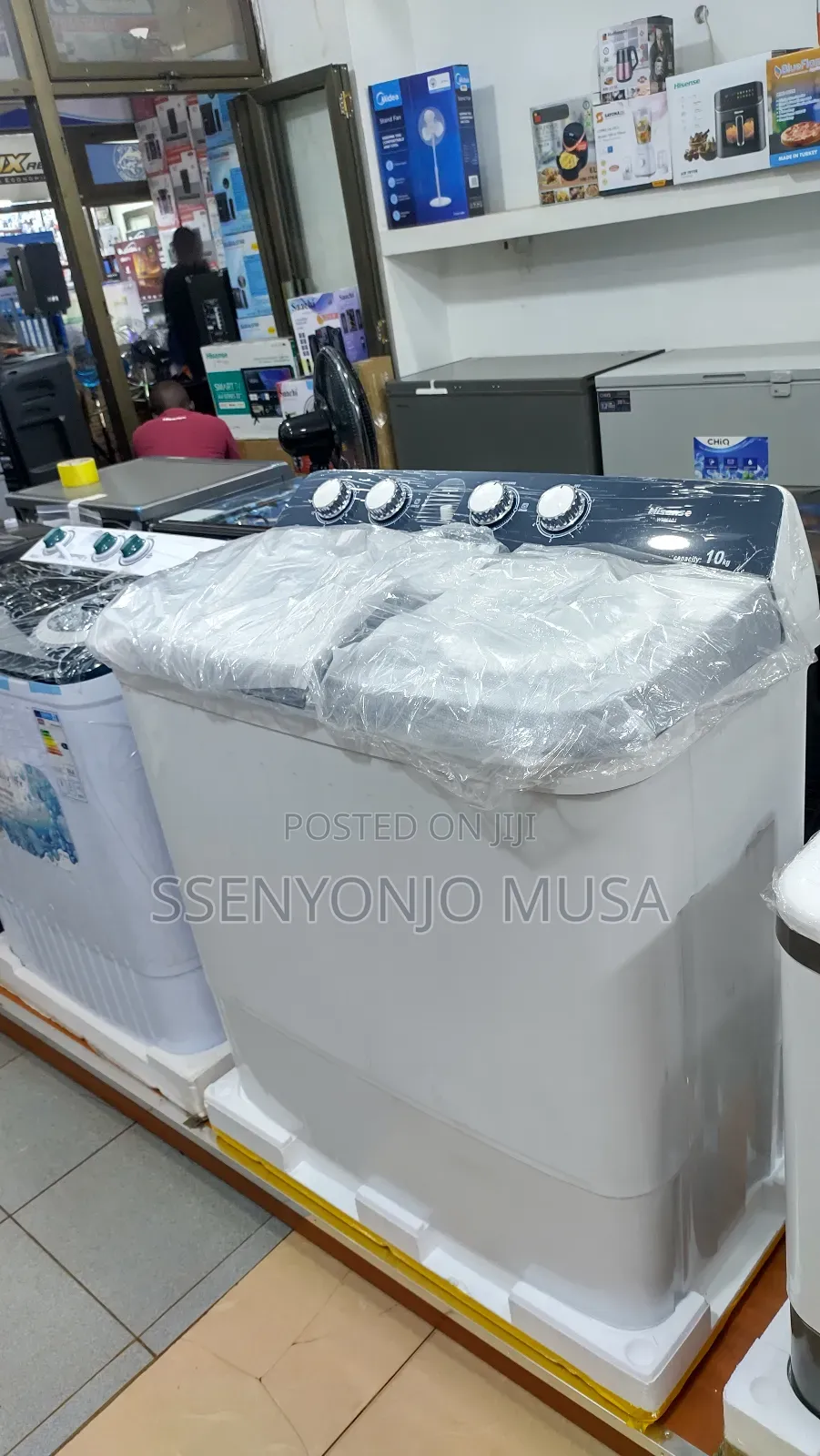Hisense Wsbe101 10kg Twin Tub Washing Machine - Efficient