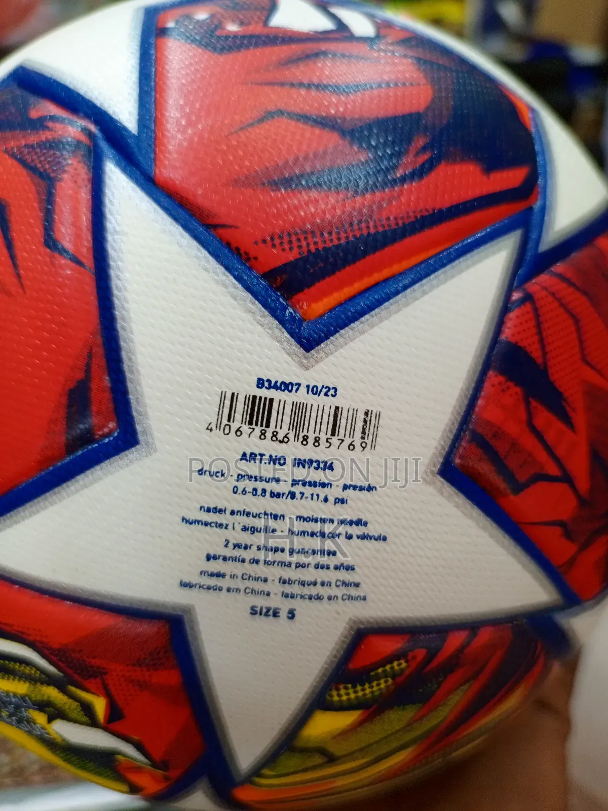 Official Match Ball for the 2024-2025 Uefa Champions League.