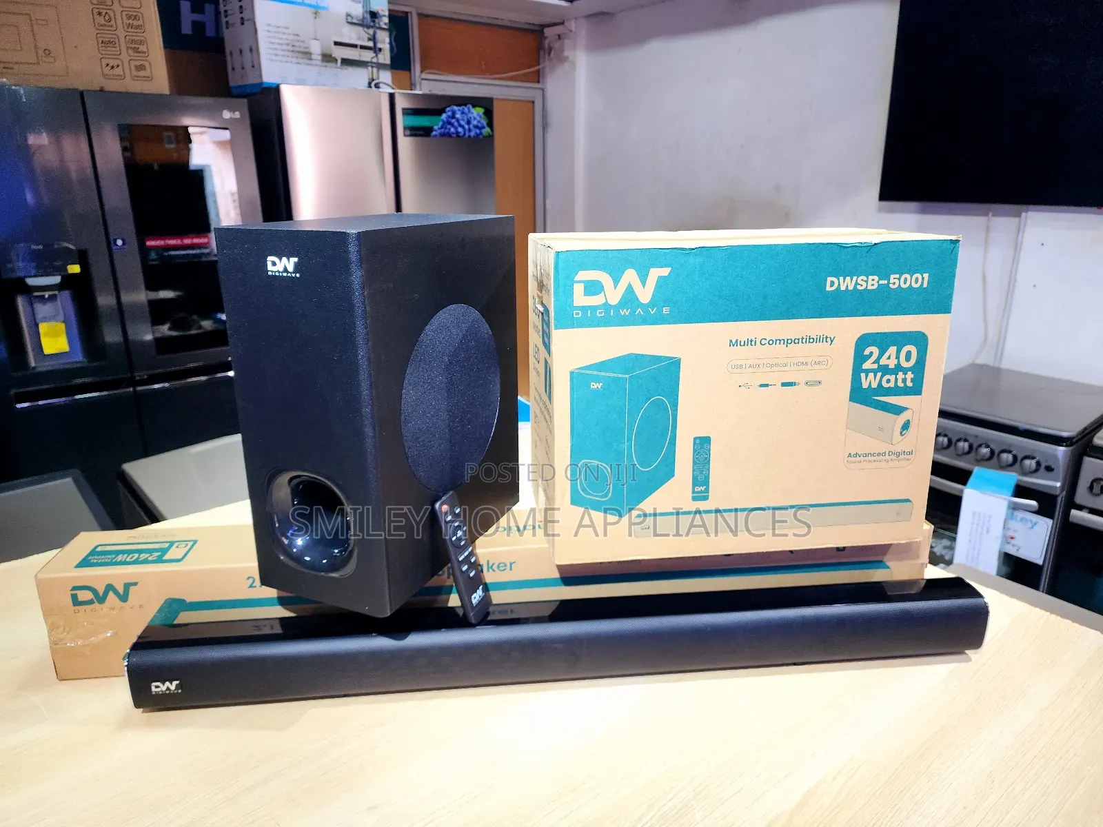 2.1channel Dw-Sb-5001 Digiwave Soundbar 240watts