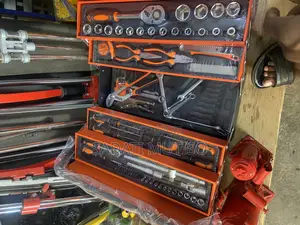 Tool Box /Tool Set(Orange) With Pliers and Sockets